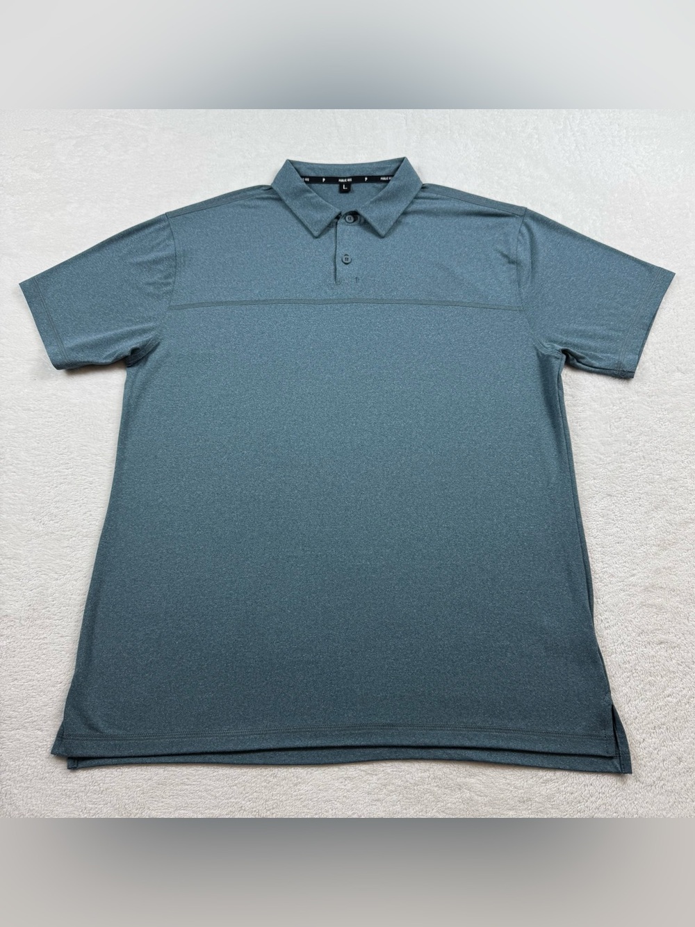 Public Rec polo shirt men’s size large Olive green golf performance stretch